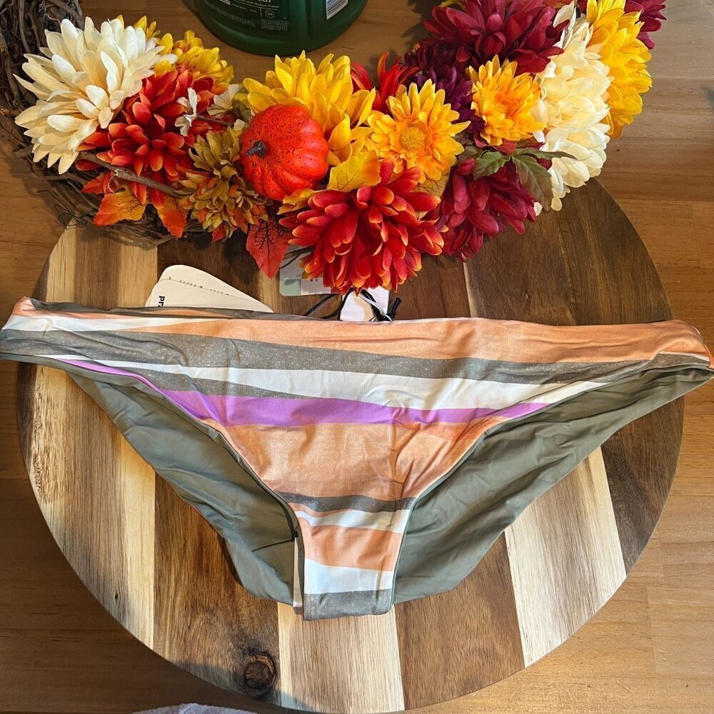 PrAna Womens Gemma Reversible Swim Bottom SMALL in Waves